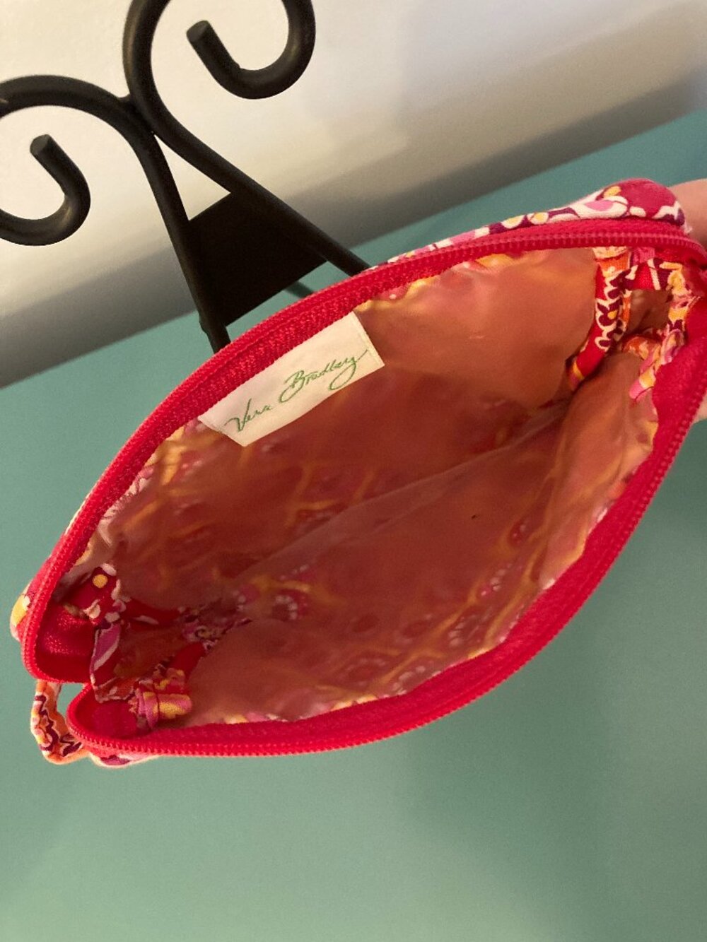 Vera Bradley Cosmetic Bag in Raspberry Fizz - Picture 4 of 8